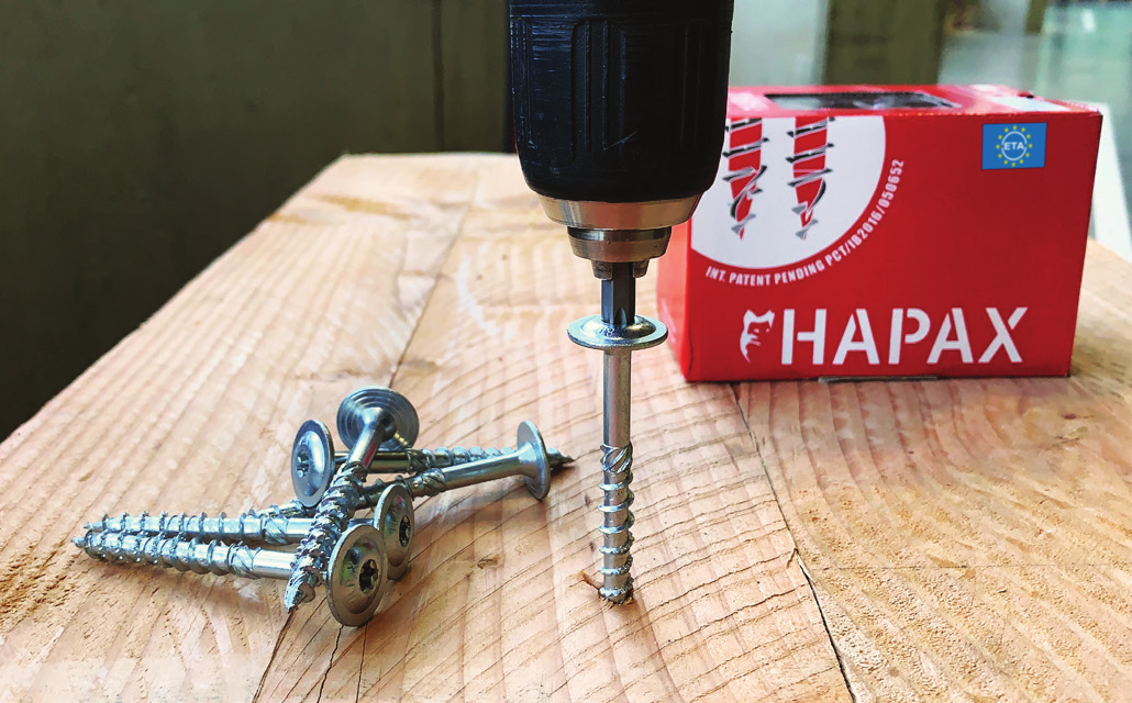 Hapax schroeven : innovatief Belgisch ontwerp op maat van de houtbouwer