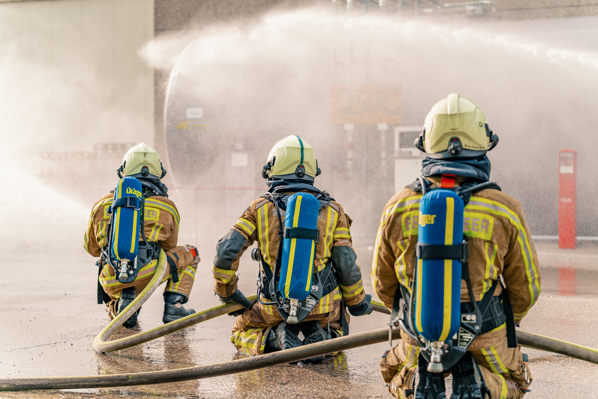 Succesvolle brandweer- en bedrijfsoefening