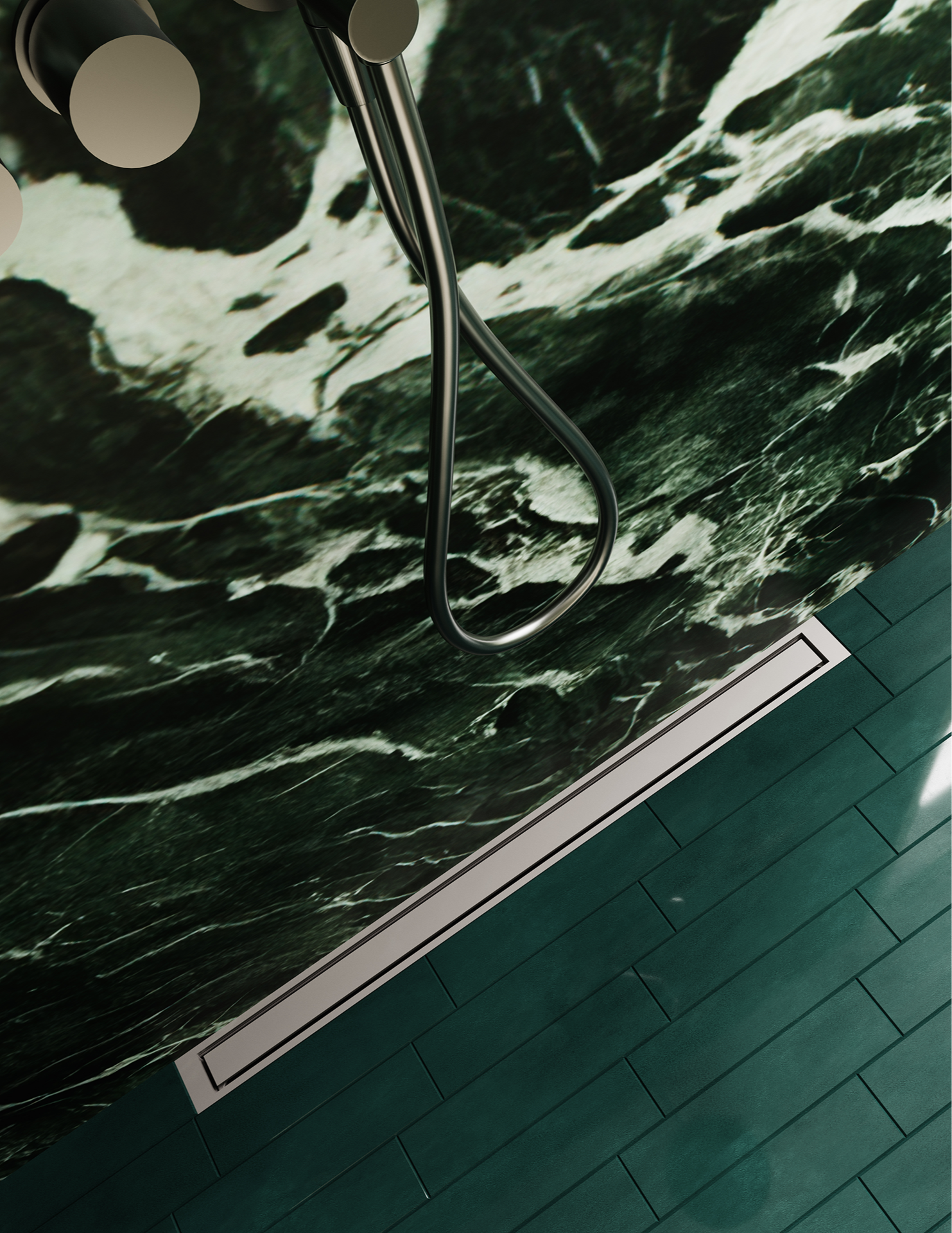 Unidrain - Highline collectie, realisatie chrome afwerking