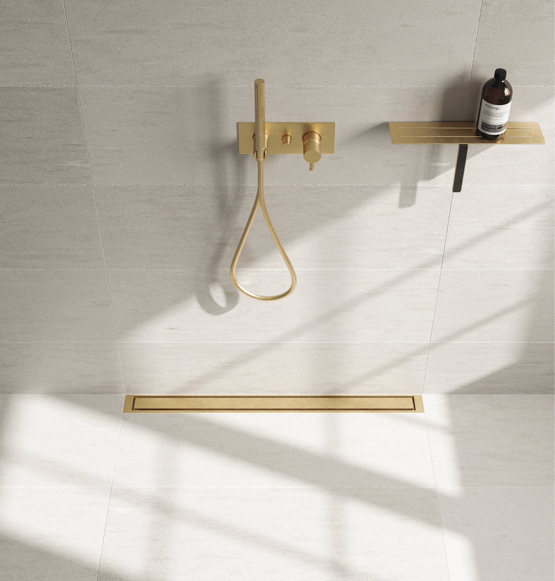 Unidrain - Highline gouden afwerking