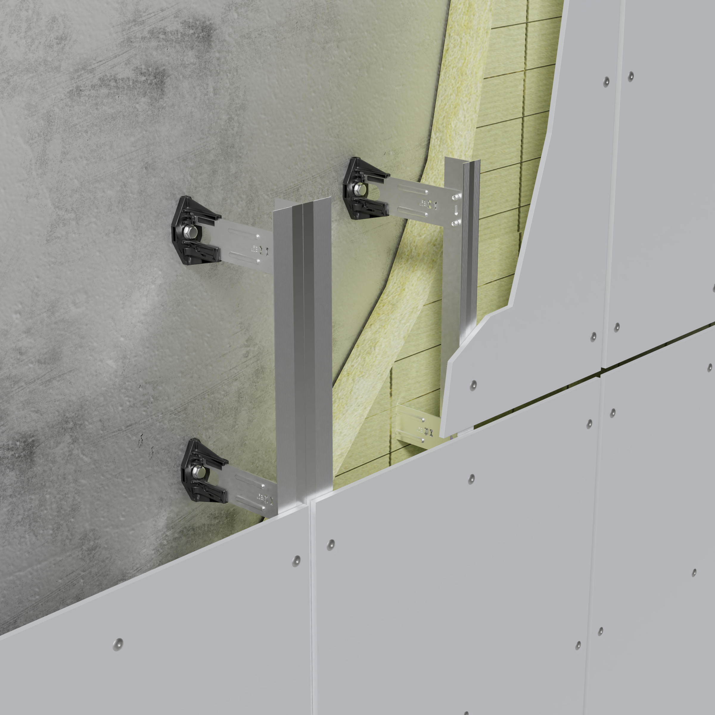 Draagstructuur gevelplaten Verhelst