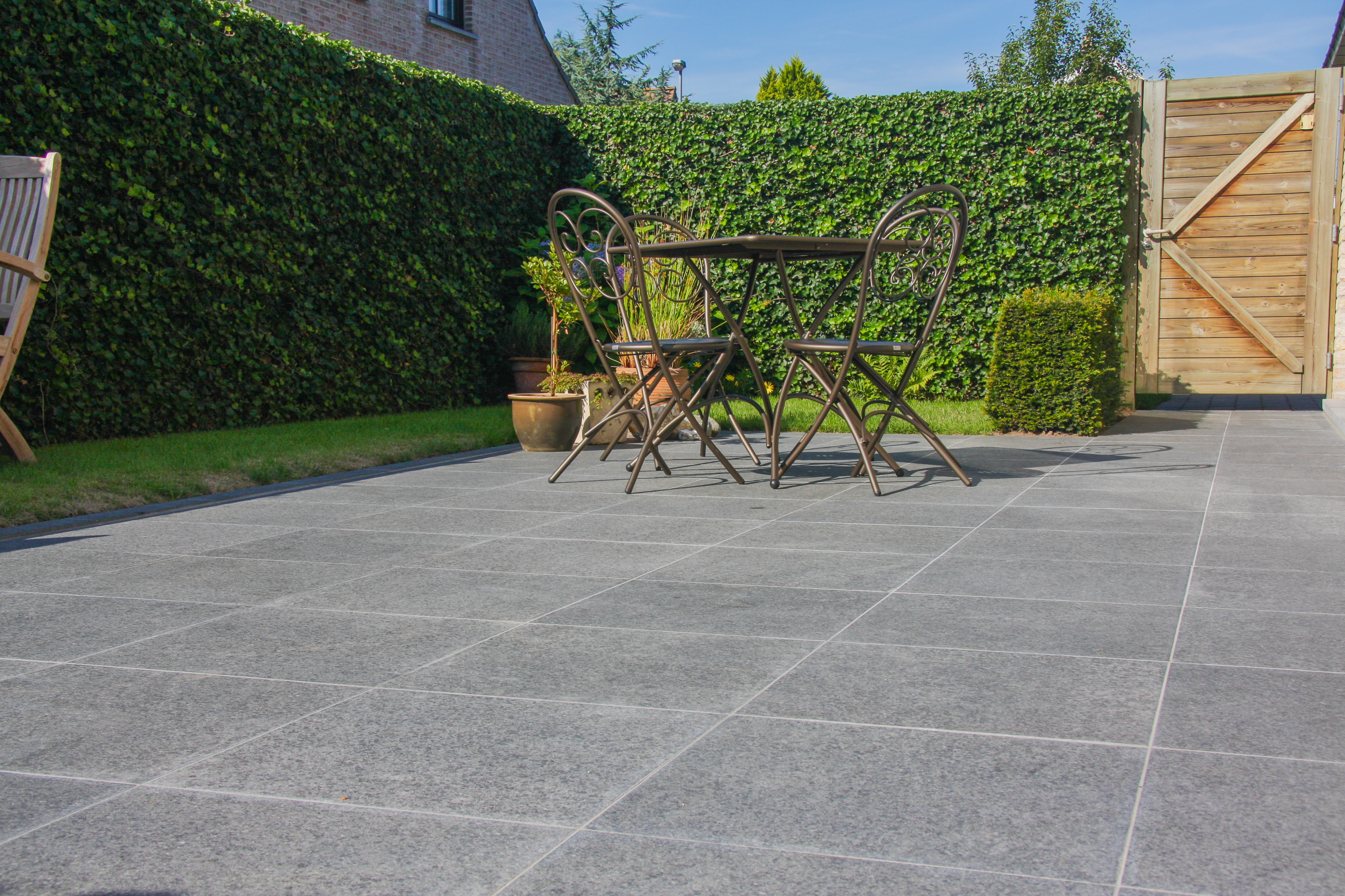 Terras schoonmaak - Natuursteen terras