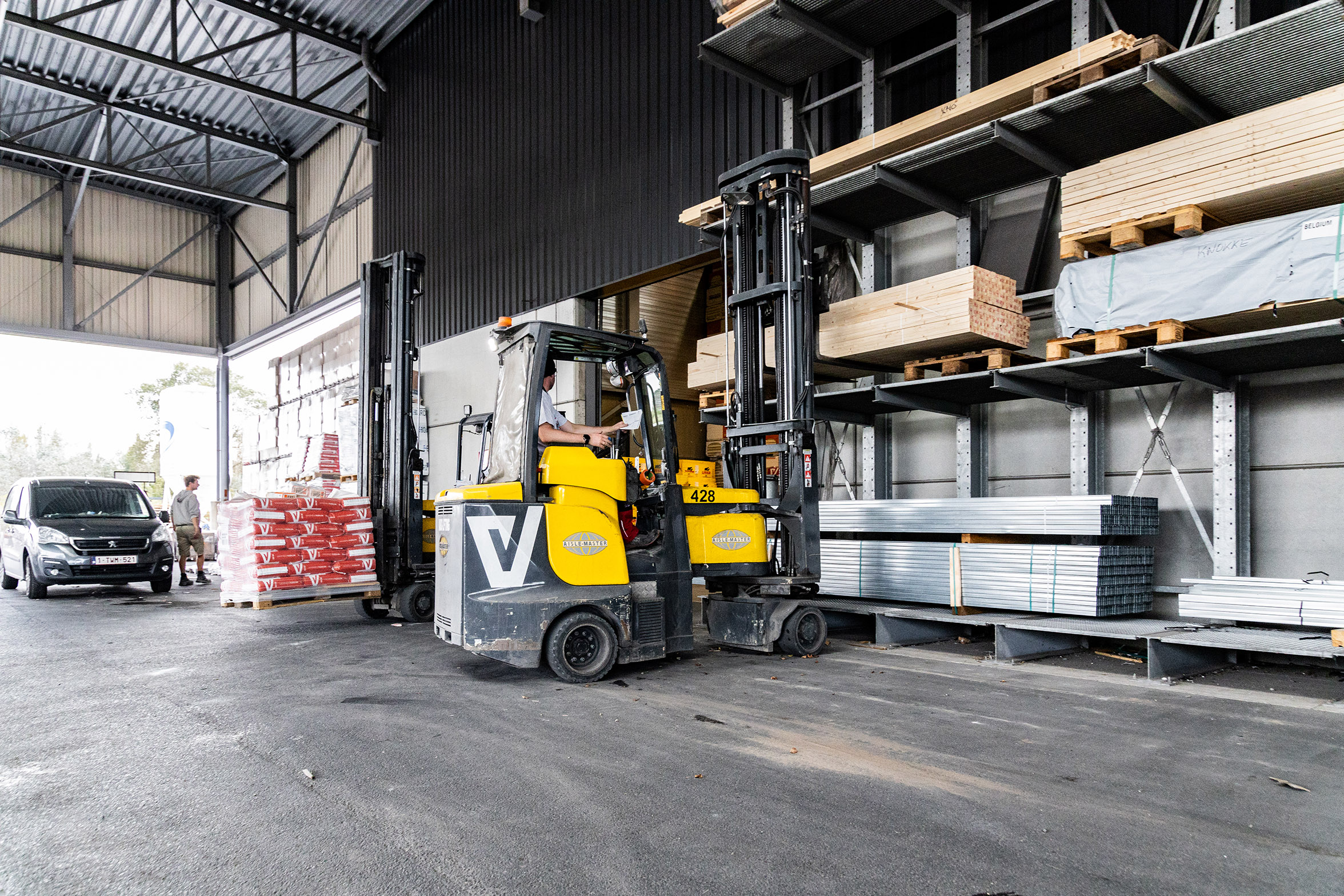 Beeld elektrische transpallet